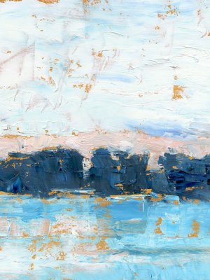 Indigo Treeline II by Ethan Harper Oil Painting