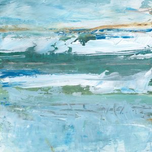 Jade Current I Oil painting by Ethan Harper