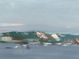 Lakefront Vista I Oil painting by Ethan Harper