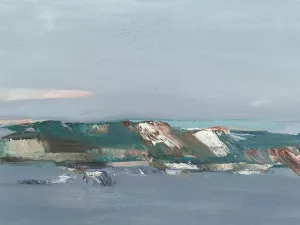 Lakefront Vista I Oil Painting by Ethan Harper - Contemporary