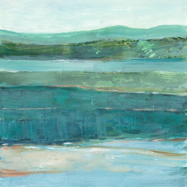 Main Product Photo of Layered Fields II Painting by Ethan Harper