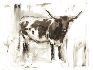 Longhorn Study I by Ethan Harper Oil Painting