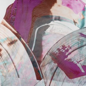 Magenta & Patina I Oil painting by Ethan Harper