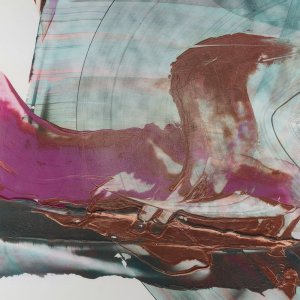 Magenta & Patina II by Ethan Harper Oil Painting