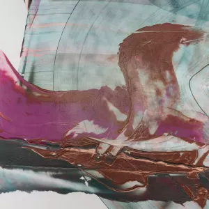 Magenta & Patina II by Ethan Harper Oil Painting