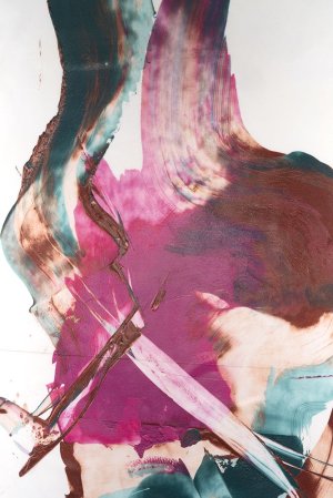 Magenta & Patina V by Ethan Harper Oil Painting