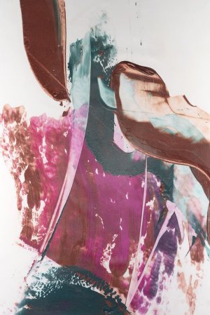 Magenta & Patina VI by Ethan Harper Oil Painting