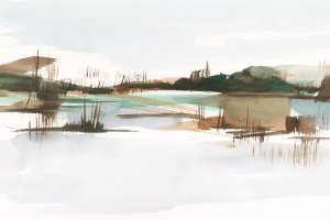 Marsh Reeds II by Ethan Harper Oil Painting