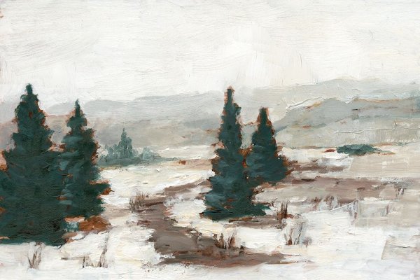 Main Product Photo of Melting Snow I Painting by Ethan Harper
