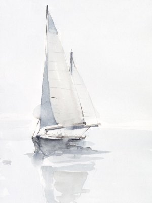 Misty Harbor II by Ethan Harper Oil Painting