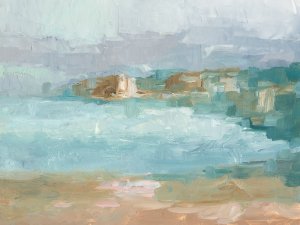 Misty Sea Cliffs I by Ethan Harper Oil Painting