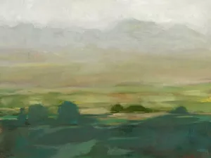 Misty Valley I Oil Painting by Ethan Harper - Contemporary