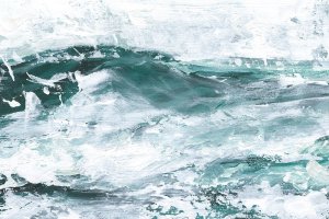 Misty Waves I by Ethan Harper Oil Painting