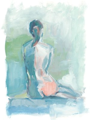 Modern Figure Study I Oil Painting by Ethan Harper - Contemporary