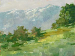 Mountain Backdrop I Oil painting by Ethan Harper
