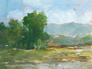 Mountain Backdrop II by Ethan Harper Oil Painting