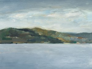 Mountains Across the Lake I Oil painting by Ethan Harper