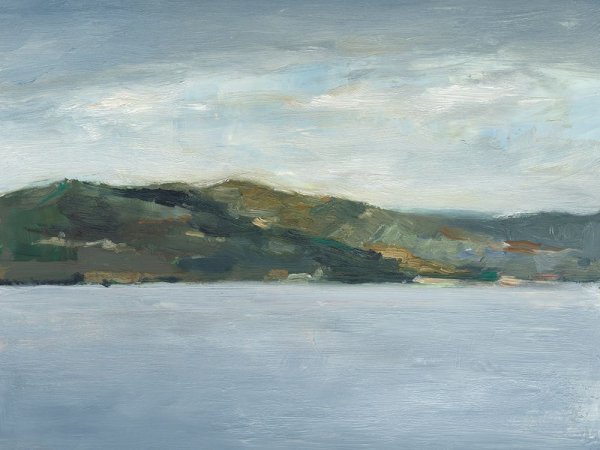 Mountains Across the Lake I by Ethan Harper - Hand-Painted Oil Painting Reproduction