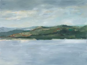 Mountains Across the Lake II by Ethan Harper Oil Painting