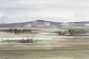 Muted Marsh I by Ethan Harper Oil Painting