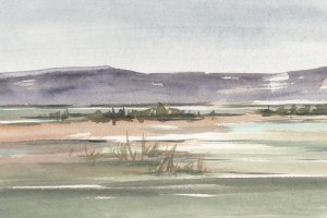 Muted Marsh II by Ethan Harper Oil Painting