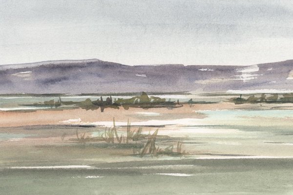 Muted Marsh II by Ethan Harper - Hand-Painted Oil Painting Reproduction