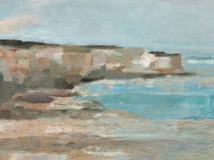 Neutral Coastal Cliffs I by Ethan Harper Oil Painting