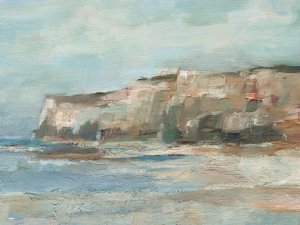 Neutral Coastal Cliffs II by Ethan Harper Oil Painting