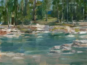 Northwestern Lake I by Ethan Harper Oil Painting