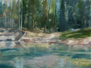 Northwestern Lake II by Ethan Harper Oil Painting