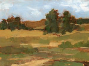 Ochre Valley II Oil Painting by Ethan Harper - Contemporary