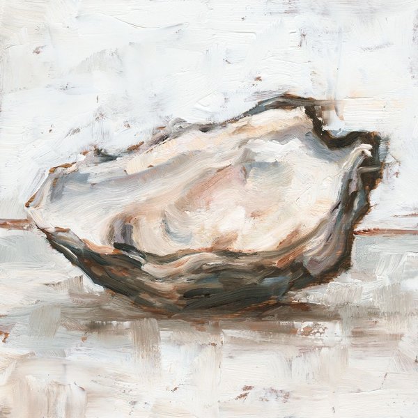 Main Product Photo of Oyster Study I Painting by Ethan Harper
