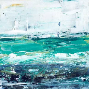 Pacific Tides II Oil Painting by Ethan Harper - Contemporary