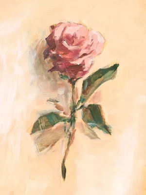 Painterly Rose Study II by Ethan Harper Oil Painting