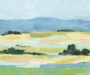 Pastel Hills I by Ethan Harper Oil Painting