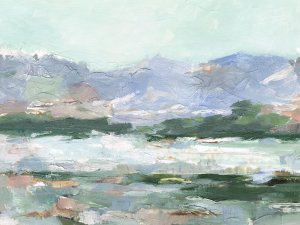 Pastel Mountain View II by Ethan Harper Oil Painting