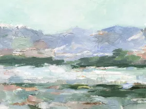 Pastel Mountain View II by Ethan Harper Oil Painting