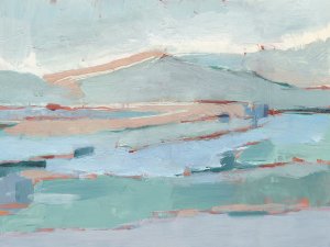 Pastel River Valley II Oil painting by Ethan Harper