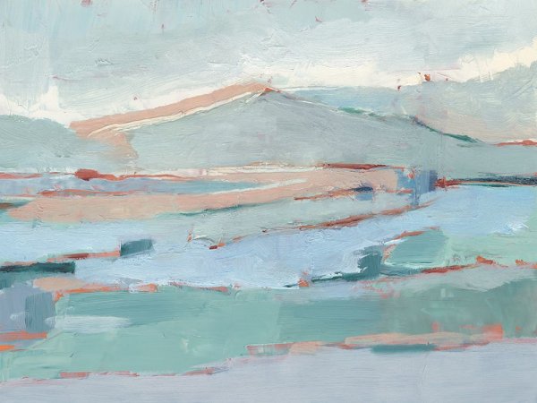 Pastel River Valley II by Ethan Harper - Hand-Painted Oil Painting Reproduction