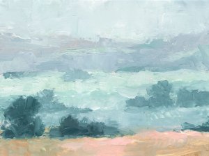 Pastel Valley I Oil painting by Ethan Harper