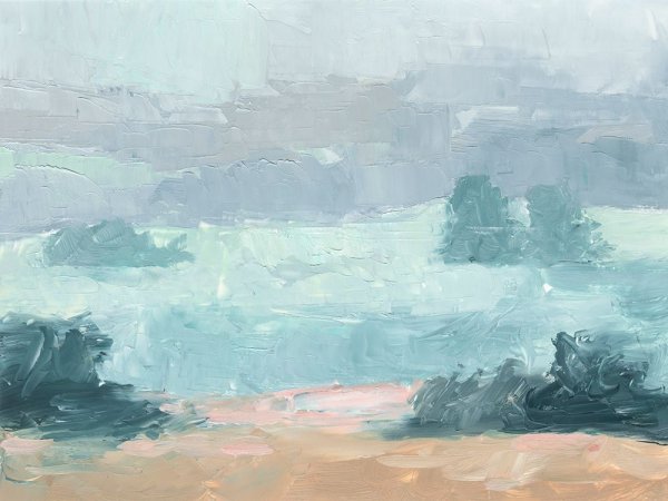 Pastel Valley II by Ethan Harper - Hand-Painted Oil Painting Reproduction