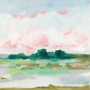 Pink Marsh I by Ethan Harper Oil Painting