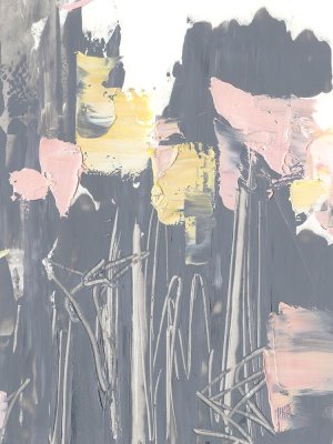 Pink & Yellow Flowers I by Ethan Harper Oil Painting