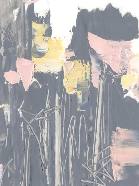 Pink & Yellow Flowers I by Ethan Harper - Hand-Painted Oil Painting Reproduction