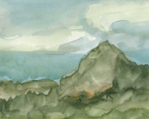 Plein Air Mountain View I by Ethan Harper Oil Painting