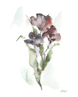 Plum Bouquet II Oil painting by Ethan Harper