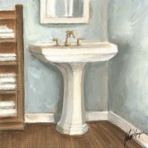 Porcelain Bath III by Ethan Harper Oil Painting