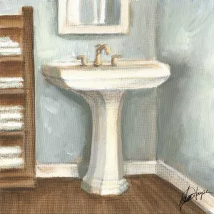 Porcelain Bath III Oil Painting by Ethan Harper - Bestsellers