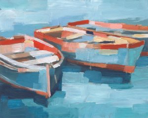 Primary Boats II by Ethan Harper Oil Painting