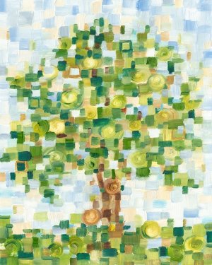 Quilted Tree I by Ethan Harper Oil Painting